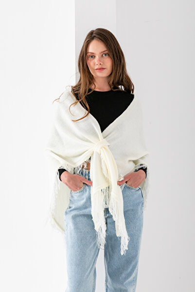 Cebe Triangle Flat Tassel Shoulder Shawl – Women's Shawl & Elegant Shoulder Accessory