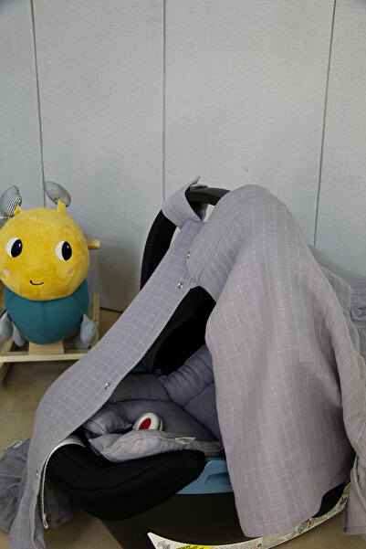 Claria&Nest Ortopedik Minderli Bebek Puset Örtüsü Seti | %100 Müslin Pamuk