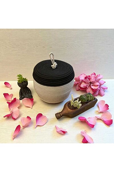 Hediyeninellitonu coș cu capac din răchită coș din răchită organizator coș lu...