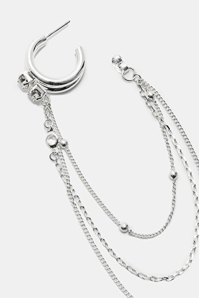 Stradivarius Uzun Zincir Halka Küpeler