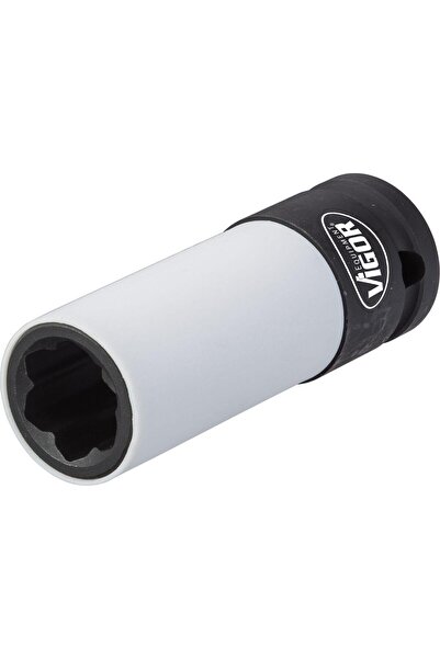 Vigor Cheie tubulară de impact V4309, pătrat de 1/2 inch, lungime 78 mm, prof...