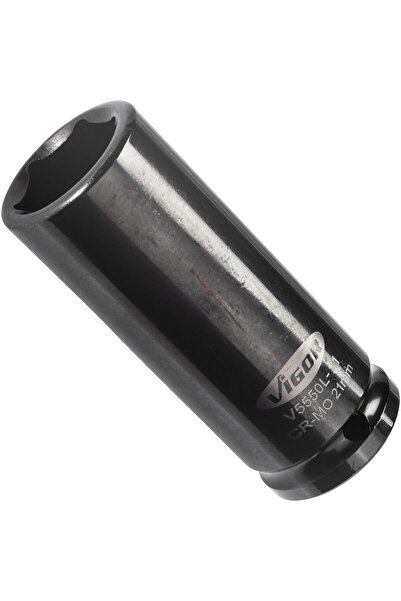 Vigor Cheie tubulară de impact lungă V5550L-21, pătrat 1/2 inch, profil hexag...