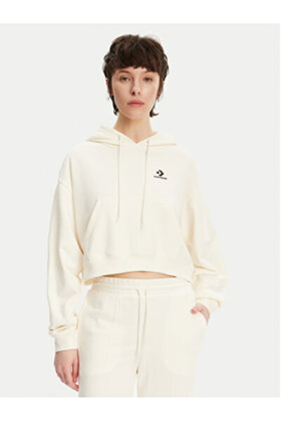 Converse Γυναικείο Φούτερ 10027616-A02 Εκρού