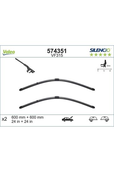 VALEO Lamela Ștergător 574351