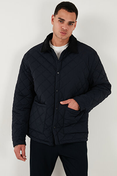 Buratti Καπιτονέ Παλτό Regular Fit με βελούδινη λεπτομέρεια Ανδρικό ΠΑΛΤΟ 497LEROY