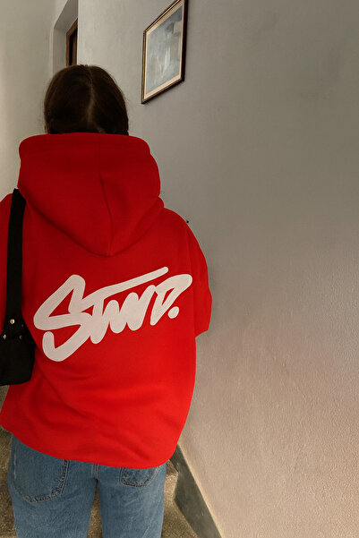 CLASSY.MODA Φούτερ με κουκούλα με στάμπα SWND, Unisex, με τσέπη καγκουρό, streetwear