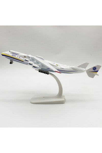 OEM Machetă de avion Antonov Mriya AN-225, metal, 20 cm, scară 1:400