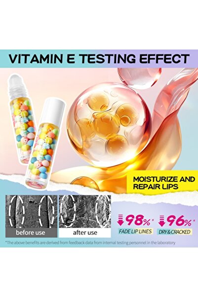 SADOER Macaron Lip Balm, Moisturizing, Repairing, Transparent, 5ml