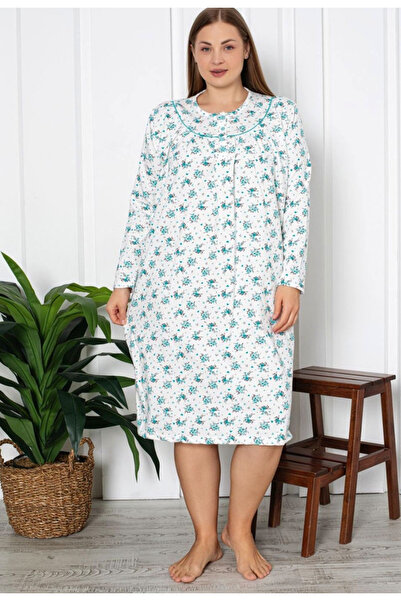 Star Fashion Camasa de noapte vatuita, groasa pentru iarna, marimi mari, mane...