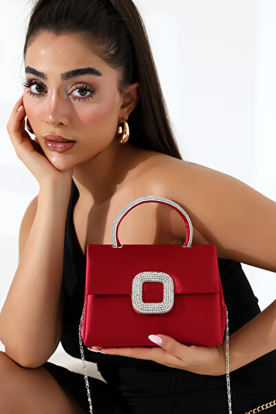 Moda Lime Γυναικεία τσάντα βραδινού φορέματος με λουράκι με αλυσίδα με λεπτομ...