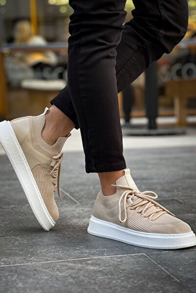 Zerenyus Fusion Knitwear Άνετα Ανδρικά Αθλητικά Παπούτσια Κρέμα