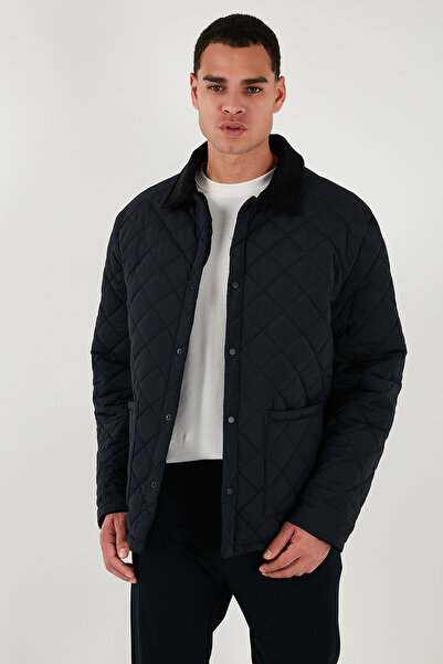 Buratti Καπιτονέ Παλτό Regular Fit με βελούδινη λεπτομέρεια Ανδρικό ΠΑΛΤΟ 497LEROY