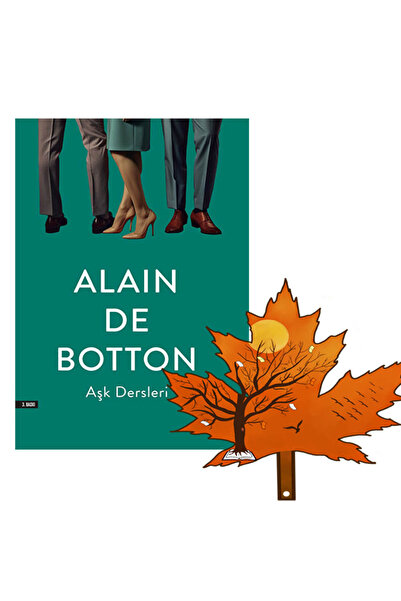 Everest Yayınları Alain De Botton - Aşk Dersleri - yanında yaprak ayraç ile