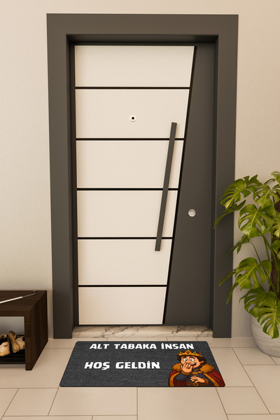 Dormot High Quality Digital Printing Black, Prince, Cartoon Substrate-Themed Door Mat