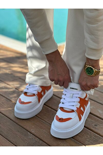 Zerenyus Star-X Premium Men's Sports Shoes White Orange