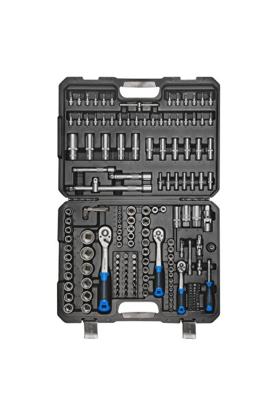 SW-Stahl 184-Tool Set SW07784L: 1/4", 3/8" and 1/2" Ratchet Driver, 4-14 Sockets