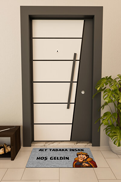 Dormot High Quality Digital Printing Gray, Prince, Cartoon Substrate-Themed Door Mat