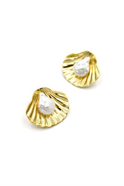 teknoparkx Seashell Earrings - Gold