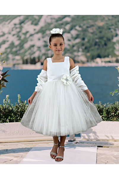 tny kids collection Güneş Tüllü Model Kız Çocuk Elbise