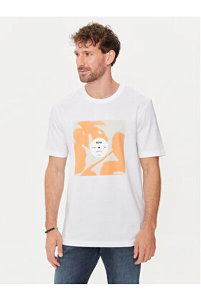 BOSS Ανδρικό T-Shirt 50512132 Λευκό