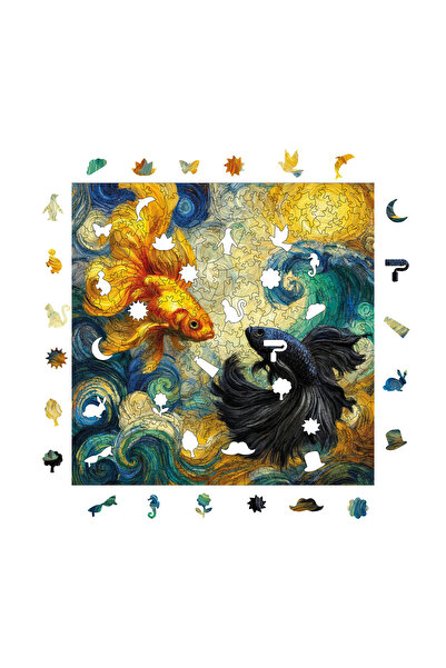 WePuzzleUp Ahşap Puzzle - Dalgaların Ruhu - 353 Parça, 29x29 cm