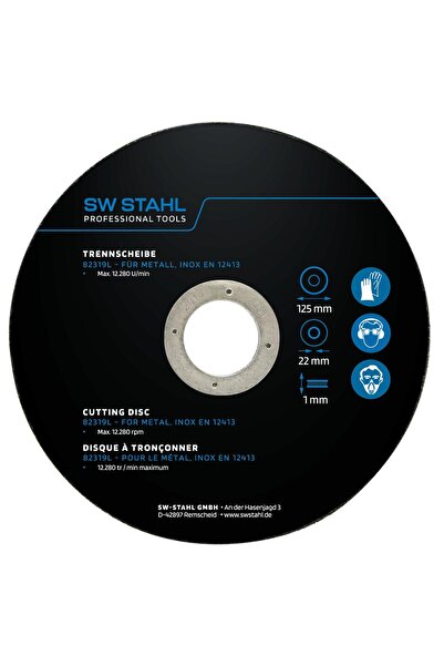 SW-Stahl Set de 10 discuri de tăiere pentru metal, dimensiuni 125 x 1,0 x 22 mm