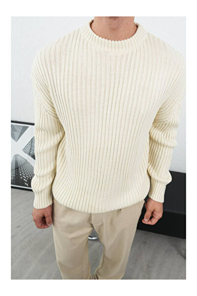 perasttesktil Ανδρικό πουλόβερ Oversize Χοντρό κοτλέ