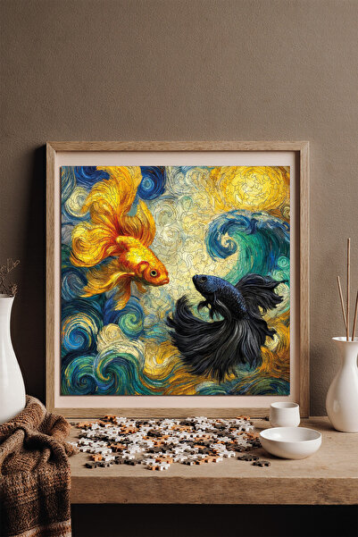 WePuzzleUp Ahşap Puzzle - Dalgaların Ruhu - 353 Parça, 29x29 cm