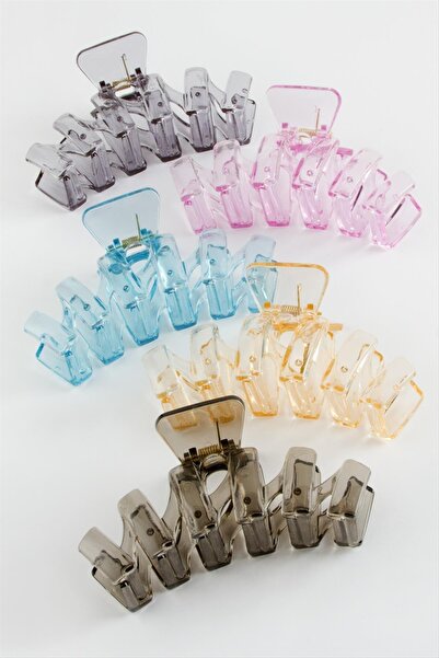 nolva Cataramă în zig-zag transparentă colorată 11 cm