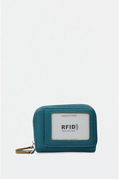 Mazel Design 4613 Multi-Slot Genuine Leather Card Holder Wallet with Rfid Protection, Zipper Closure, and Coin Compartment