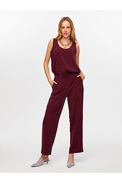 Faik Sönmez Arka Beli Lastikli Straıght Fıt Modallı Pantolon W26PNT012