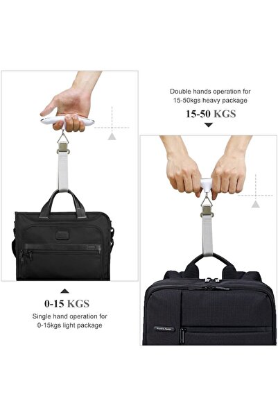 OEM Digital luggage scale, 17 x 8.3 x 4.4 cm, capacity 50 kg, silver