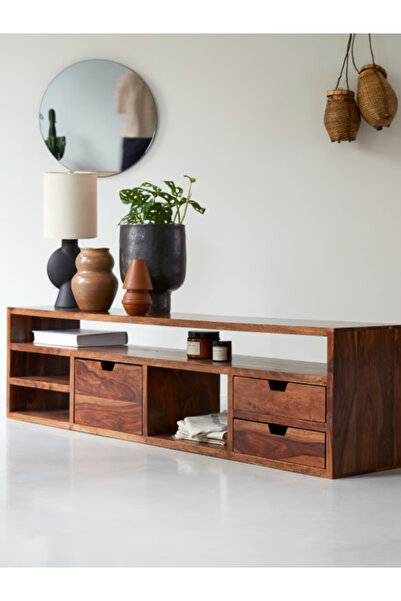 Creawood Masif Kestane, Çekmeceli Tv Ünitesi, Konsol