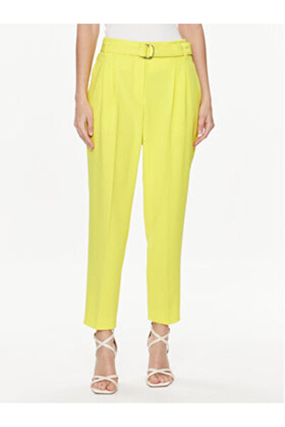 BOSS Γυναικείο Παντελόνι από Υφασμάτινο 50490037 Κίτρινο