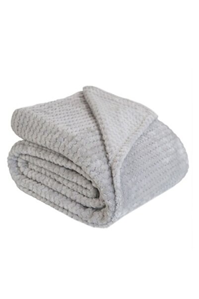 luGO Blanket, Lugo, Microfiber, 100% Polyester, 160x200, Light Grey