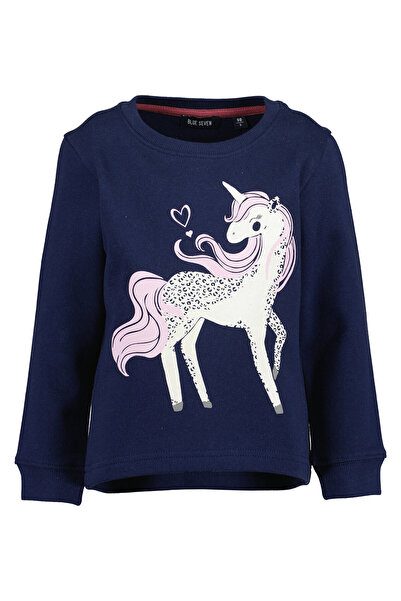 Blue Seven Φούτερ για κορίτσια 764660 X Μπλε σκούρο