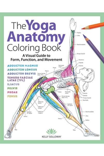 Get Creative 6 The Yoga Anatomy Coloring Book: A Visual Guide to Form, Functi...