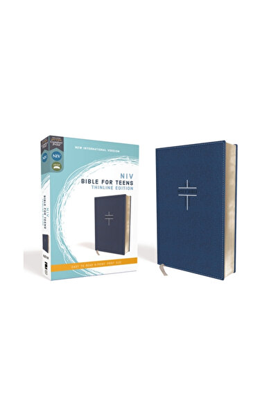 Zondervan Niv, Bible for Teens, Thinline Edition, Leathersoft, Blue, Red Lett...