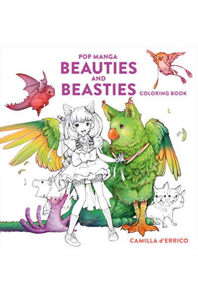 Watson Guptill Pubn Pop Manga Beauties and Beasties Coloring Book