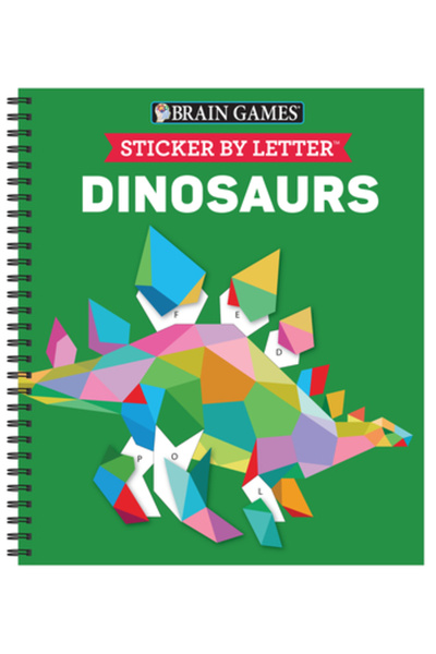Pubn Intl Brain Games - Sticker by Letter: Dinosaurs (Sticker Puzzles - Kids Activity Book) [With Sticker(s)]