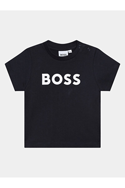 BOSS Μπλούζα για αγόρια J05P12 Μπλε σκούρο