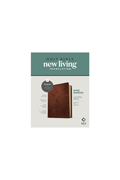 Tyndale House Publ NLT Wide Margin Bible, Filament Enabled Edition (Red Letter, Leatherlike, Dark Brown Palm)