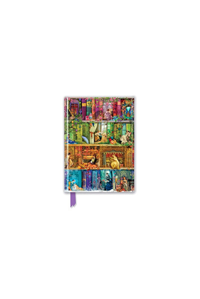 Flame Tree Pub Aimee Stewart: A Stitch in Time Bookshelves (Foiled Journal)
