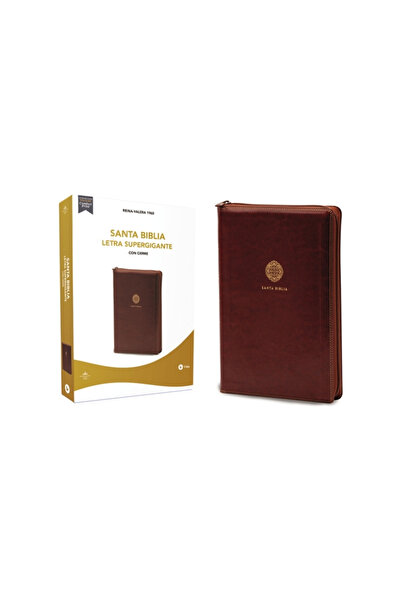 Vida Publ Rvr60 Santa Biblia Letra Supergigante, Leathersoft, Caf