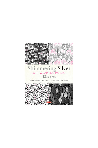 Tuttle Pub Shimmering Silver Gift Wrapping Papers: 12 Sheets of High-Quality ...