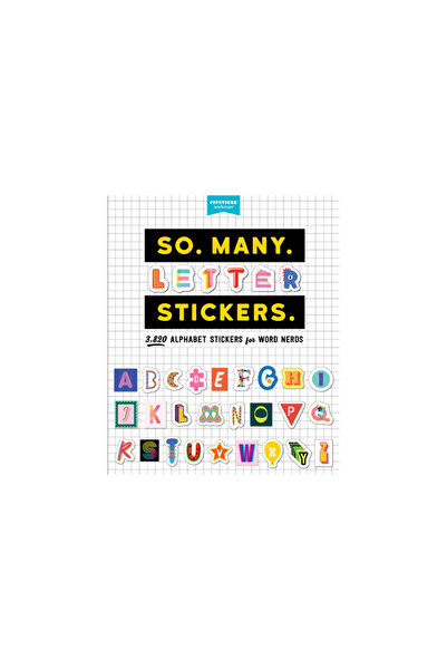 Workman Pr So. Many. Letter Stickers.: 3,900 Alphabet Stickers for Word Nerds