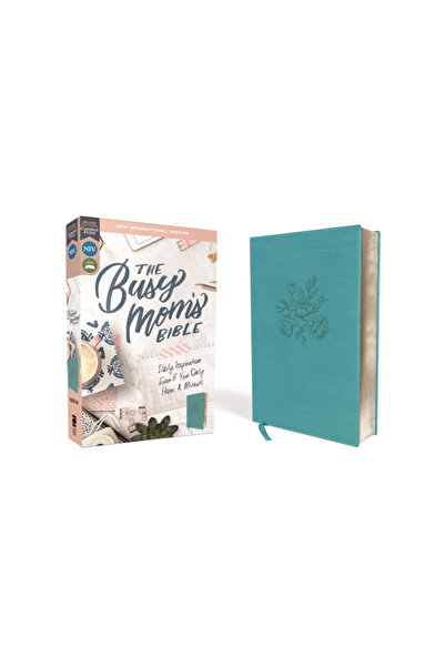 Zondervan Niv, Busy Mom's Bible, Leathersoft, Teal, Red Letter Edition, Comfo...