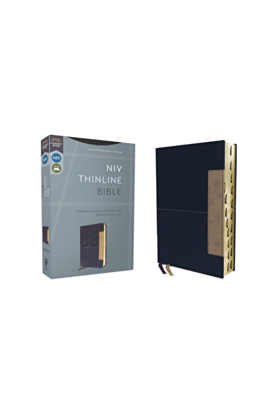 Zondervan Niv, Thinline Bible, Leathersoft, Blue, Red Letter, Thumb Indexed, Comfort Print