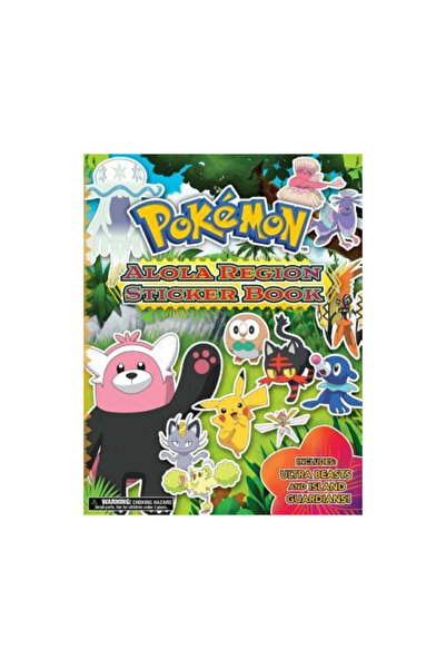 Pikachu Pr Pokemon Alola Region Sticker Book