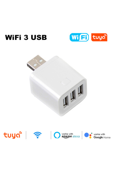 Choice1 5V WiFi 3 USB Tuya WiFi/Zigbee Smart Micro USB Adaptor Switch 5V Mini USB Power Adaptor Timing Charg